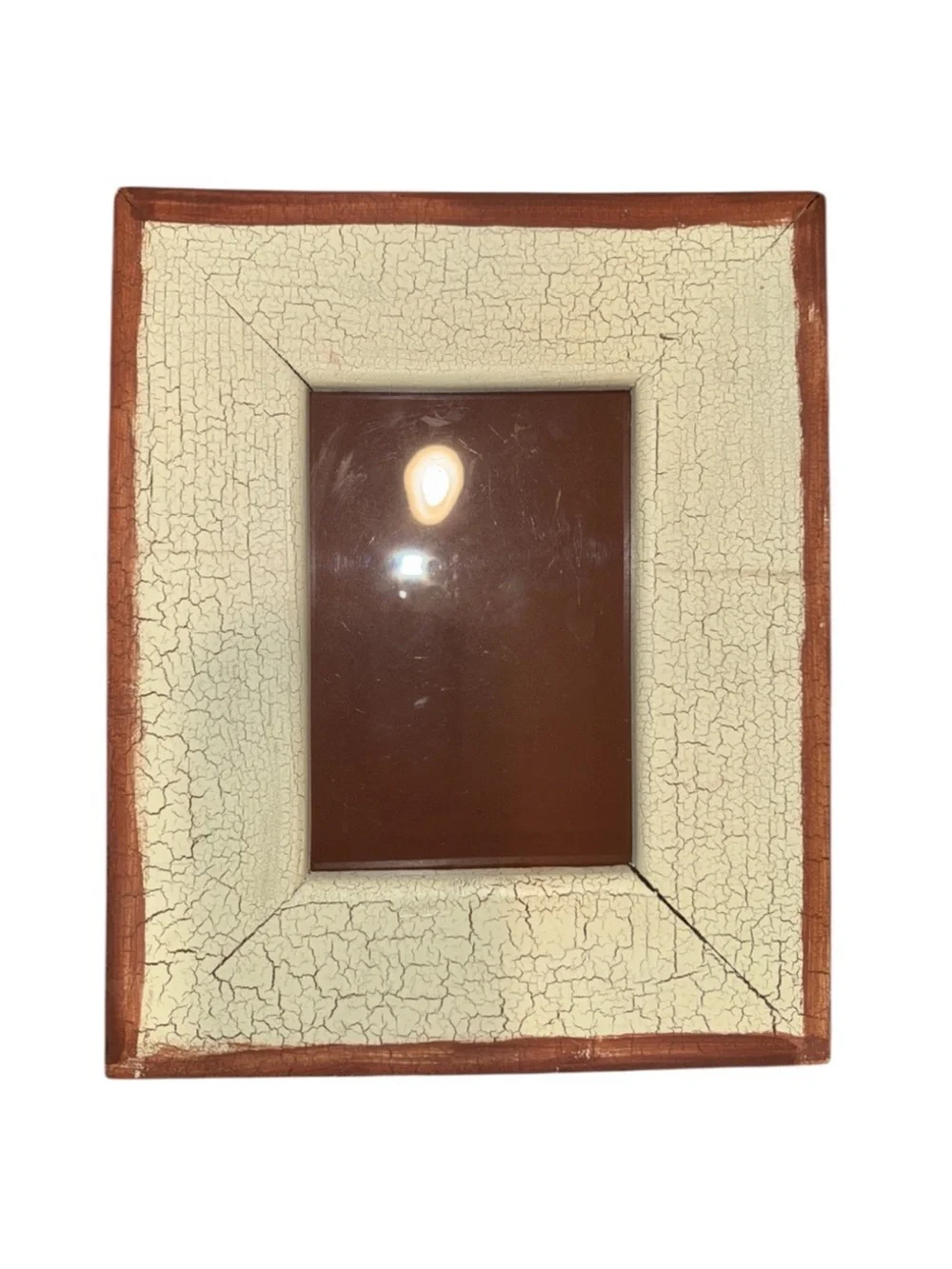 Rustic Cream and Brown Photo Frame